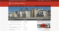 Desktop Screenshot of fef.nevsehir.edu.tr