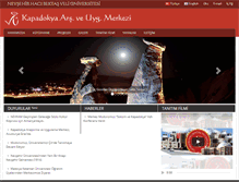 Tablet Screenshot of nevkam.nevsehir.edu.tr