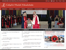 Tablet Screenshot of gulsehirmyo.nevsehir.edu.tr
