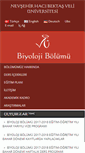 Mobile Screenshot of biyoloji.nevsehir.edu.tr
